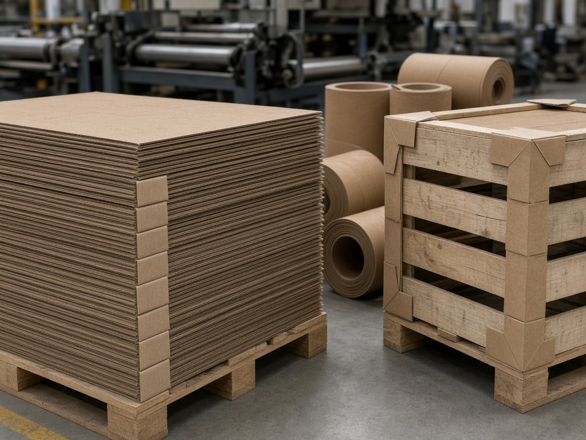 Heavy industrial board, tubes and crate edge protection